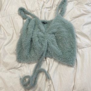 Fuzzy light green tank
